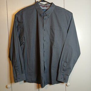 Cody James Core Men's XL Brown Button-Down Geometric Design Shirt (0788G4)